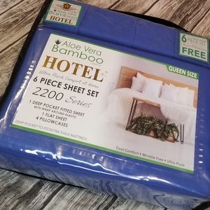 ROYAL BLUE Aloe Vero Bamboo sheets